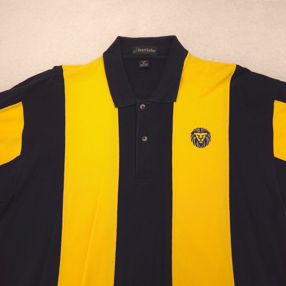 Inner Harbor Collared Short Sleeve Polo Shirt Mens Size Extra Large XL Yellow